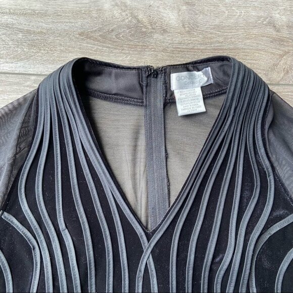 Vintage Concepts Conrad C Velvet Lace Mixed Media Top - Picture 4 of 16